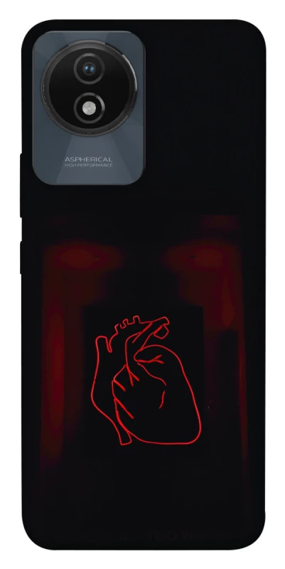 Чехол на Vivo Y02 Красное сердце фото 1 из 1