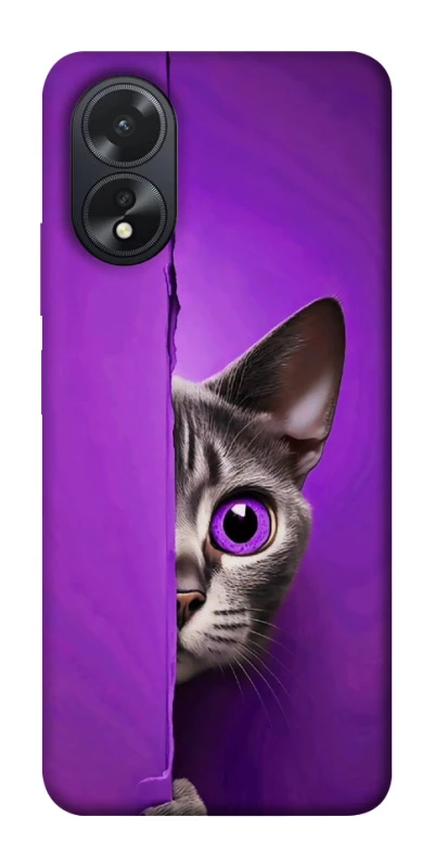 Чохол на Oppo A38 Кіт-підглядач фото 1 з 1