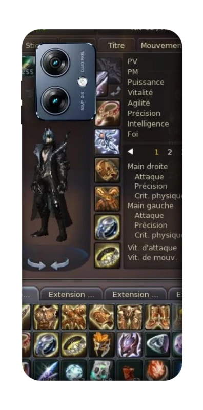 Чохол на Motorola Moto G54 Power Character Menu ver.1 фото 1 з 1