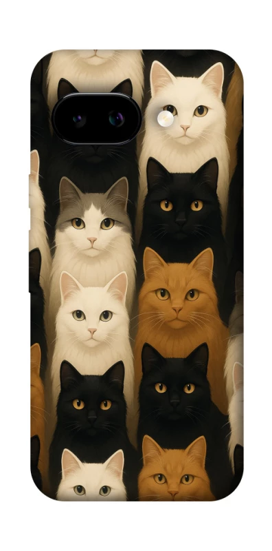Чехол на Google Pixel 9a Colorful Cat Collage фото 1 Чехол на Google Pixel 9a Colorful Cat Collage фото 1 из 1