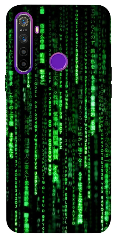 Чехол на Realme 5 Matrix Code фото 1 Чехол на Realme 5 Matrix Code фото 1 из 1