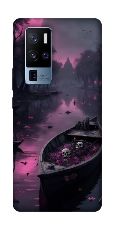 Чехол на Vivo X50 Pro+ Boat and flamingo фото 1 из 1