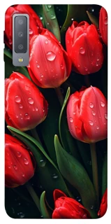 Чохол на Samsung A750 Galaxy A7 (2018) Червоні тюльпани фото 1 Чохол на Samsung A750 Galaxy A7 (2018) Червоні тюльпани фото 1 з 1