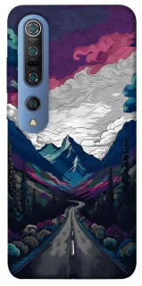 Чехол на Xiaomi Mi 10 / Mi 10 Pro Нарисованные горы фото 1 из 1