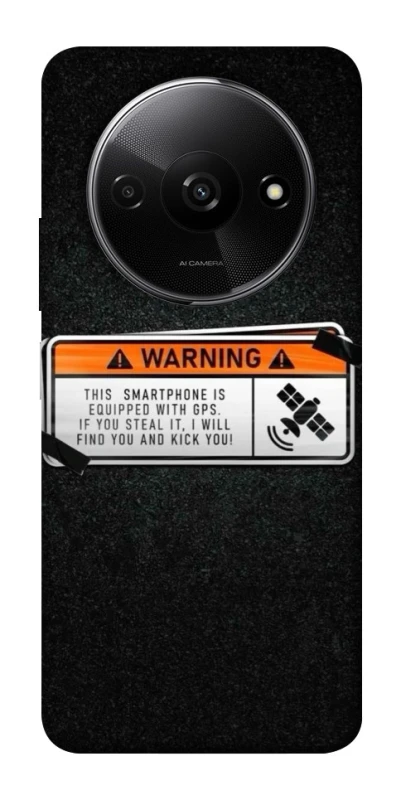 Чохол на Xiaomi Redmi A3 Warning фото 1 з 1