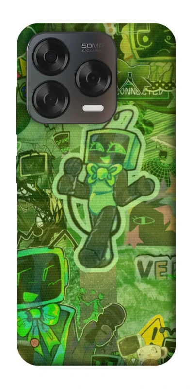 Чохол на ZTE Blade V70 Design Dandysworld tv green theme фото 2 з 2