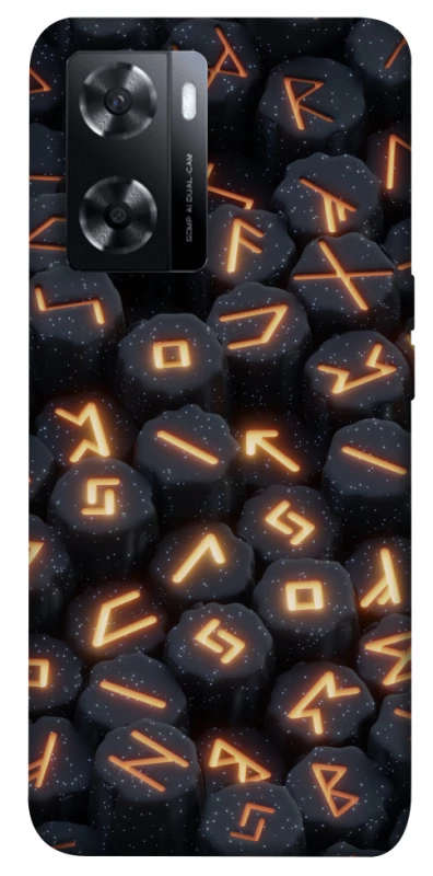 Чехол на Oppo A77s Огненые руны фото 1 из 1