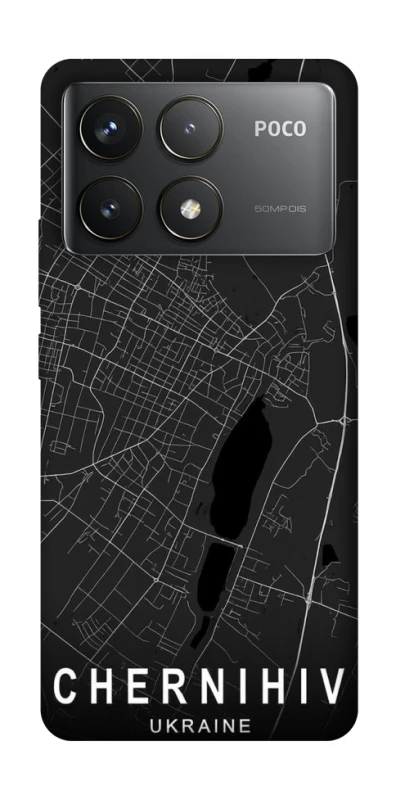 Чохол на Xiaomi Poco F6 Pro Chernihiv map фото 1 з 1