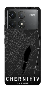 Чехол на Xiaomi Poco F6 Pro Chernihiv map фото 1 из 1