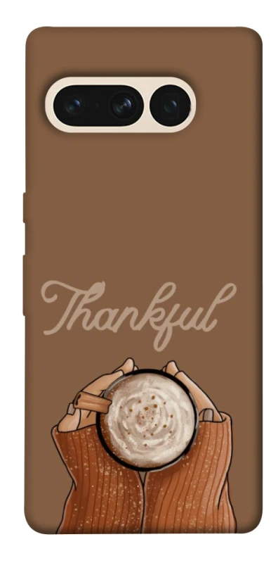 Чехол на Google Pixel 7 Pro Thankful coffee фото 1 из 1