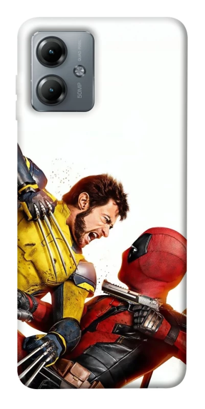 Чохол на Motorola Moto G14 Deadpool and Wolverine фото 1 з 1