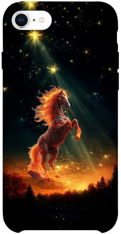 Чохол на Apple iPhone SE (2020) Red Fire Horse ver.2 фото 1 з 1