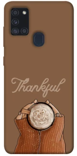 Чохол на Samsung Galaxy A21s Thankful coffee фото 1 з 1
