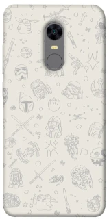 Чехол на Xiaomi Redmi 5 Plus / Redmi Note 5 (Single Camera) Star Wars background ver.1 фото 1 из 1