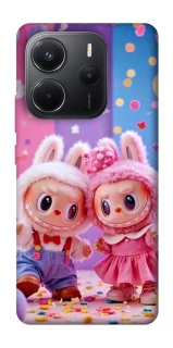 Чехол на Xiaomi Redmi Note 14 4G (Int. version) Labubu twins ver.3 фото 1 из 1
