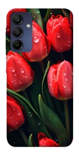 Чохол на Samsung Galaxy A15 4G/5G Червоні тюльпани фото 1 з 1