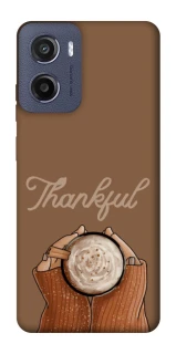 Чохол на Motorola Moto G05 Thankful coffee фото 1 з 1