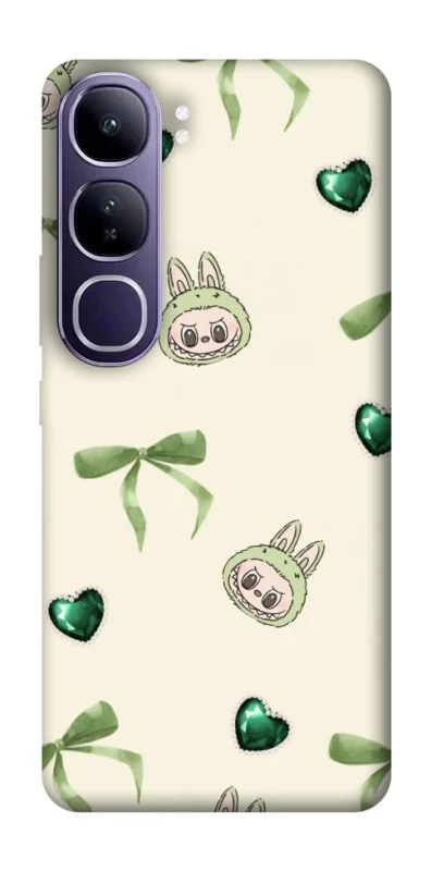 Чохол на Vivo Y300 Labubu Green Heart фото 1 з 1