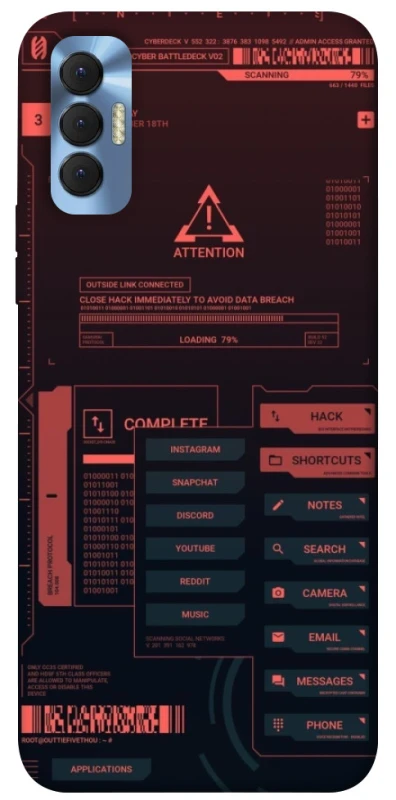 Чохол на TECNO Spark 8P Attention фото 1 з 1