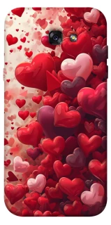 Чохол на Samsung A720 Galaxy A7 (2017) Many hearts фото 1 з 1