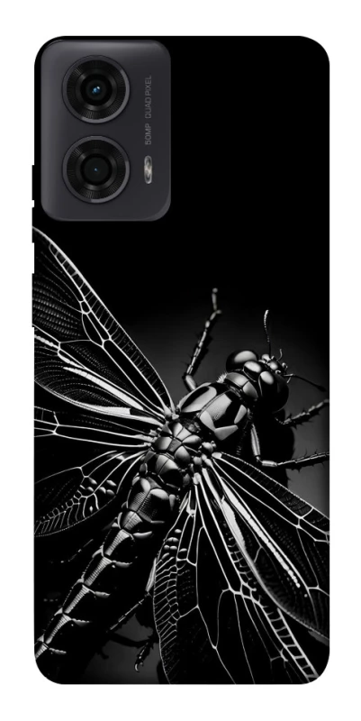 Чохол на Motorola Moto G24 Black dragonfly фото 1 з 1