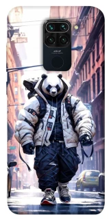 Чехол на Xiaomi Redmi Note 9 / Redmi 10X Панда курьер фото 1 из 1
