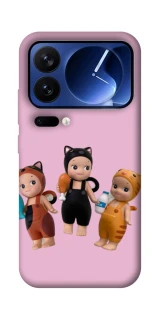 Чехол на Xiaomi 17 Pro Cat Cafe Trio фото 1 из 1