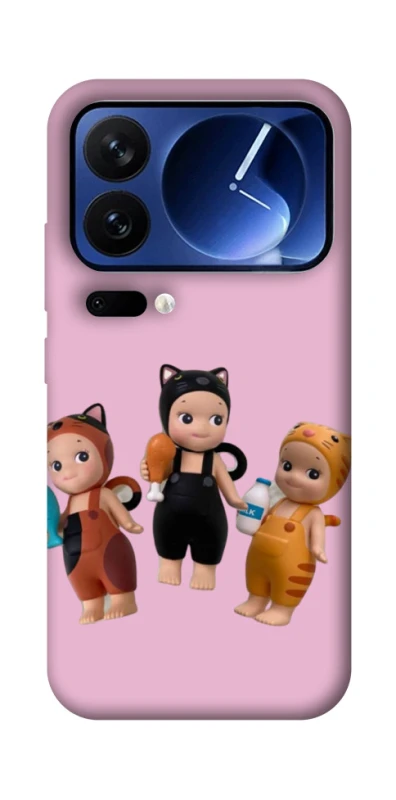 Чохол на Xiaomi Poco F7 Ultra Cat Cafe Trio фото 1 з 1