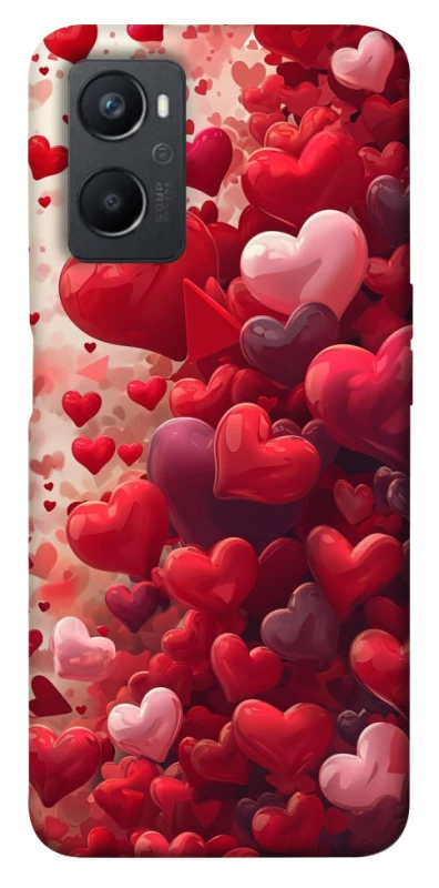 Чохол на Oppo A96 Many hearts фото 1 з 1