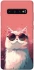 Чехол на Samsung Galaxy S10+ Сat with glasses фото 1 из 1