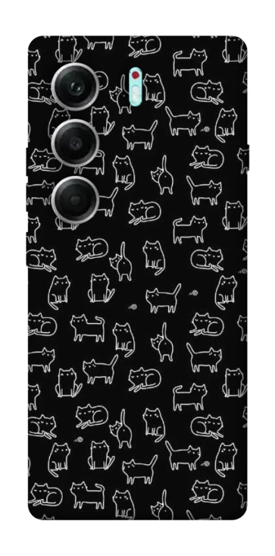 Чехол на Tecno Camon 40 Pro Black Cats фото 1 из 1