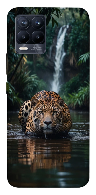 Чехол на Realme 8 Leopard in water фото 1 из 1