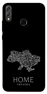 Чохол на Huawei Honor 8X Ukraine black map фото 1 з 1