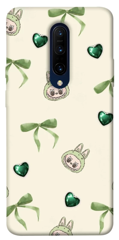 Чохол на OnePlus 7 Pro Labubu Green Heart фото 1 з 1