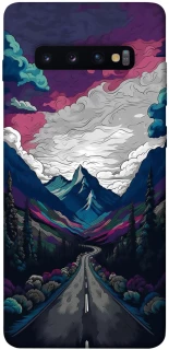 Чехол на Samsung Galaxy S10+ Нарисованные горы фото 1 из 1