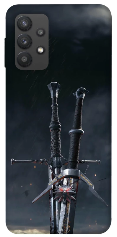 Чехол на Samsung Galaxy A32 (A325F) 4G Мечи Ведьмака фото 1 из 1