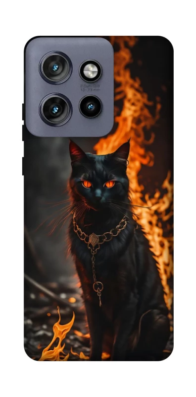 Чохол на Motorola Edge 50 Neo Вогняний кіт фото 1 з 1