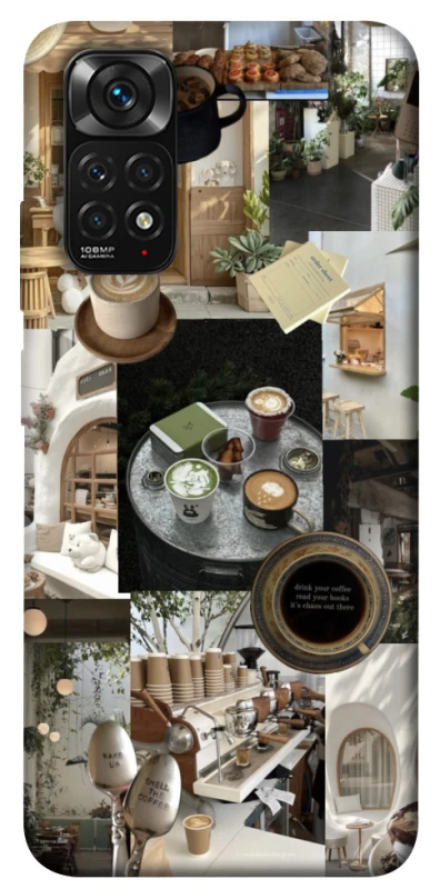 Чохол на Xiaomi Redmi Note 11 (Global) / Note 11S Coffee collage ver.4 фото 1 з 1