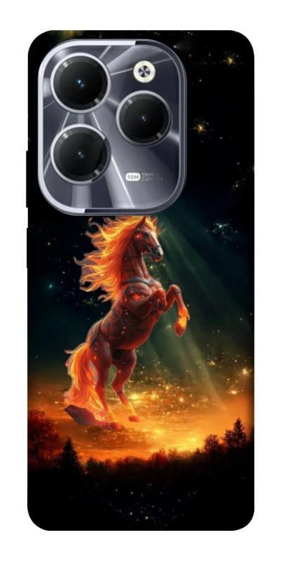 Чохол на Infinix Hot 40 Pro Red Fire Horse ver.2 фото 1 з 1