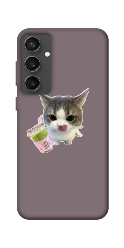 Чохол на Samsung Galaxy S24 FE cat matcha фото 1 з 1