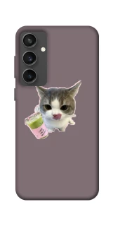 Чохол на Samsung Galaxy S24 FE cat matcha фото 1 з 1