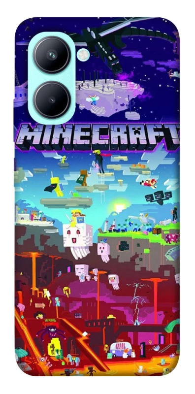 Чохол на Realme C33 Minecraft world фото 1 з 1