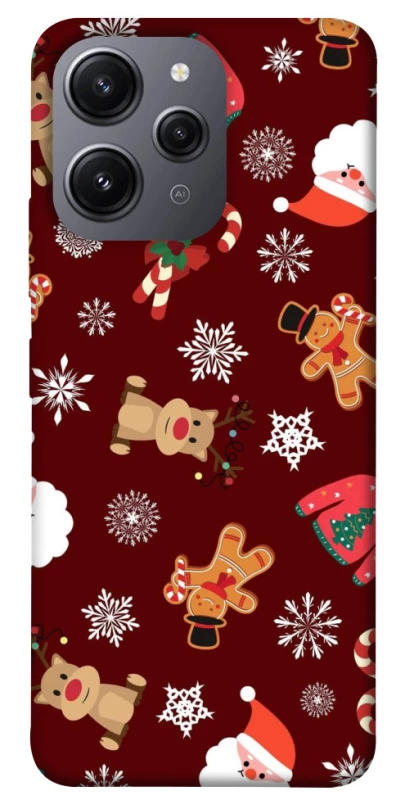 Чехол на Xiaomi Redmi 12 Новогодний v6 фото 1 из 1