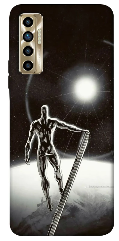 Чохол на TECNO Camon 17P Срібний серфер фото 1 з 1