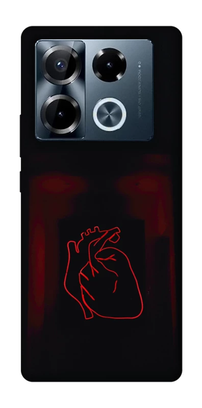 Чехол на Infinix Note 40 Pro 4G Красное сердце фото 1 из 1