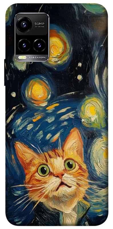 Чохол на Vivo Y21 / Y33s paint cat фото 1 з 1