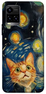 Чехол на Vivo Y21 / Y33s paint cat фото 1 из 1