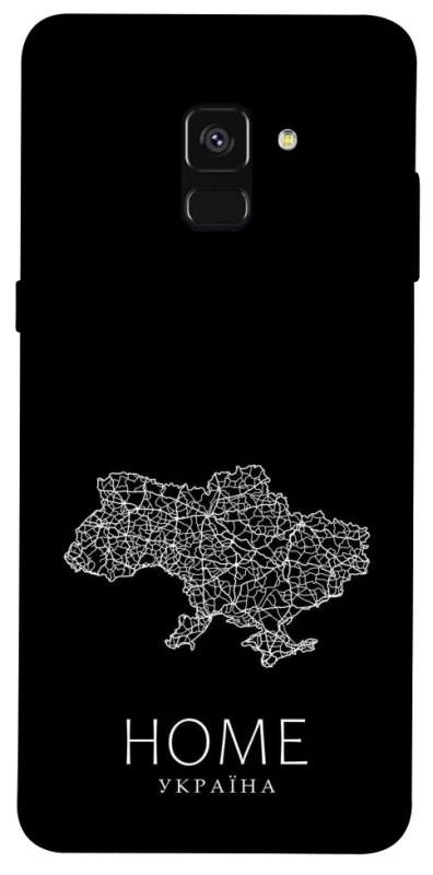 Чохол на Samsung A530 Galaxy A8 (2018) Ukraine black map фото 1 з 1