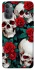 Чохол на Oppo Reno 4 skull and rose фото 1 з 1