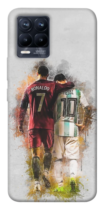 Чехол на Realme 8 Ronaldo и Messi фото 1 из 1
